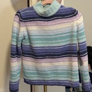 Girls striped cozy pullover top